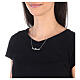 Collar Ave María cadena strass celestes plata 925 HOLYART Collection s3