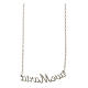 Collar Ave María cadena strass celestes plata 925 HOLYART Collection s4