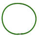 Green rubber bracelet with silver fastener s1