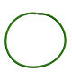 Green rubber bracelet with silver clasp s2