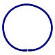 Blue rubber bracelet with silver fastener s1