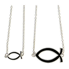 Collar escapulario plata 925 peces negros ajustable HOLYART Collection