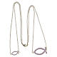 Collar escapulario ajustable peces plata 925 lila HOLYART Collection s6