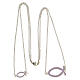 Collana scapolare regolabile pesci argento 925 lilla HOLYART Collection s6
