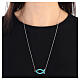Scapular necklace Christian fish 925 silver teal adjustable HOLYART Collection s2