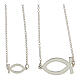 Collana argento 925 scapolare pesci bianchi regolabile HOLYART Collection s1