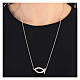Collana argento 925 scapolare pesci bianchi regolabile HOLYART Collection s2