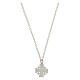 Necklace with brown Jerusalem cross pendant, 925 silver, HOLYART Collection s5