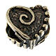 Bracelet charm of 925 silver, decorated heart s1