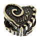 Bracelet charm of 925 silver, decorated heart s6
