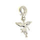 Bracelet dangle charm of 925 silver, filigree angel s5
