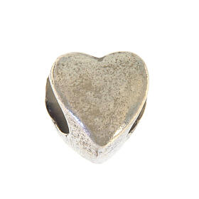 Heart-shaped bracelet charm, 925 silver
