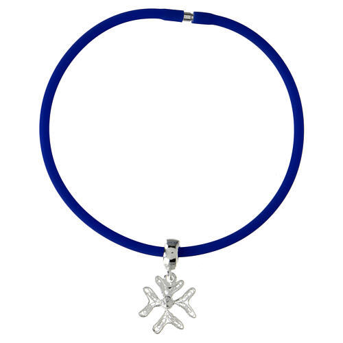 Ciondolo passante croce filigrana argento 800 3