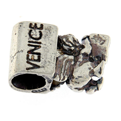Berloque pulseira prata 925 leão alado São Marcos 6