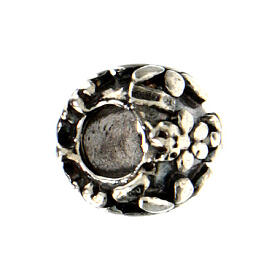 Flower charm loop for bracelets in 925 silver