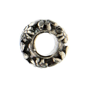 Flower charm loop for bracelets in 925 silver 7
