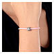 Flower charm loop for bracelets in 925 silver s4