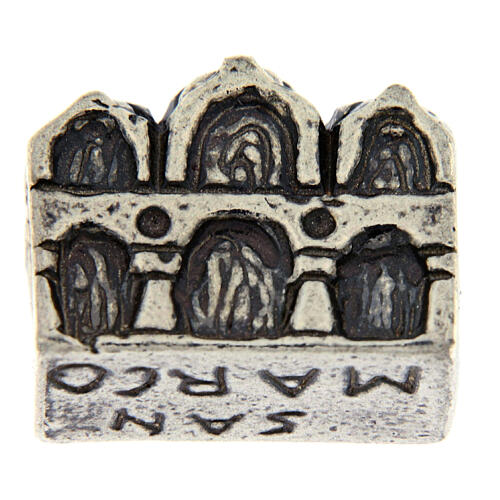 Berloque de pulseira Basílica São Marcos prata 925 1