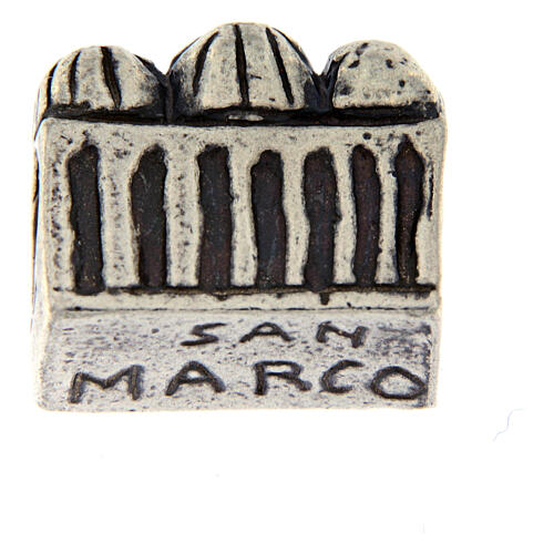 Berloque de pulseira Basílica São Marcos prata 925 6