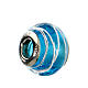 Turquoise Murano glass bead for bracelets 925 silver s1