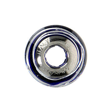 Berloque para pulseira azul escuro vidro de Murano decorado e prata 925 5