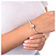 Murano glass bead for bracelets Virgin Guadalupe 925 silver s2
