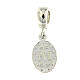 Miraculous Medal dangle charm, 925 silver s5