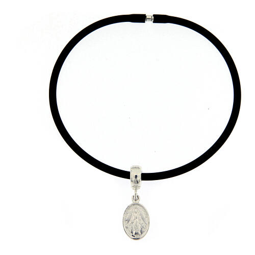Miraculous medal for bracelets with 925 silver loop 3