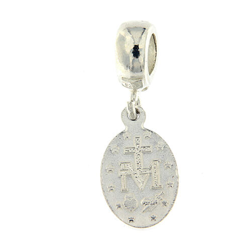 Miraculous medal for bracelets with 925 silver loop 5