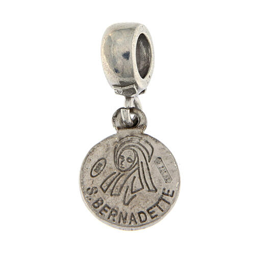 Saint Bernadette dangle charm, 925 silver 5