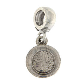 Saint Bernadette charm medal with loop in 925 silver