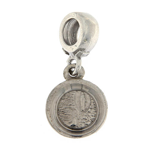 Saint Bernadette charm medal with loop in 925 silver 1