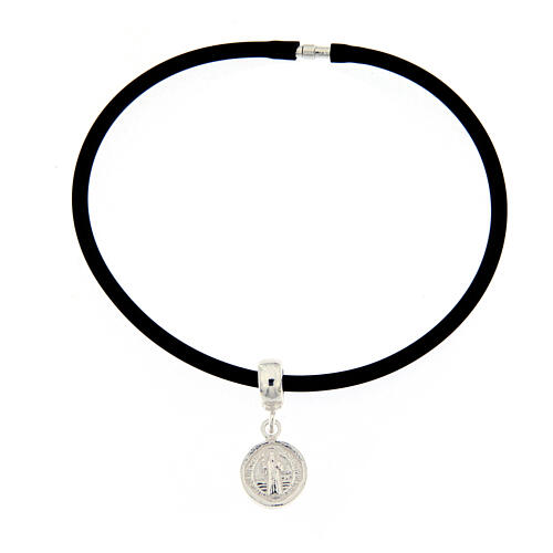 Collana San Benedetto In Argento 925 Con Ciondolo Amuleto – Catena 55+5 Cm – Gioiello Religioso Uomo E Donna – Idea Regalo