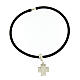 Greek cross dangle charm with Alpha and Omega, 925 silver s3