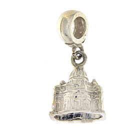 St Peter's Basilica dangle charm, 925 silver