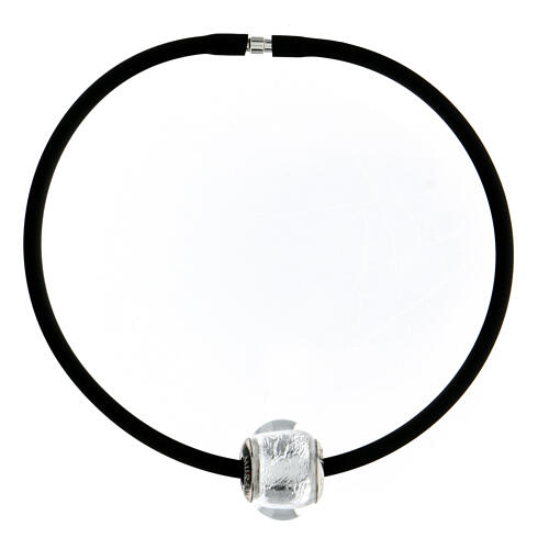 Charm argenté simple pour bracelet verre de Murano et argent 925 3