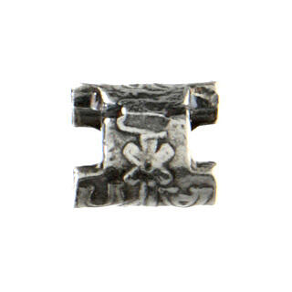 Charm monogram Chrystusa, przesuwany do bransoletki, srebro 925 8