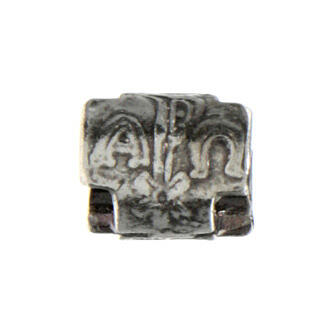 Berloque para pulseira monograma de Cristo prata 925 5