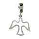 Cut-out dove dangle charm of 925 silver s1