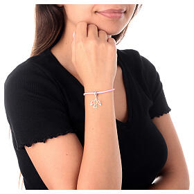 Dove bracelet charm 925 silver loop openwork