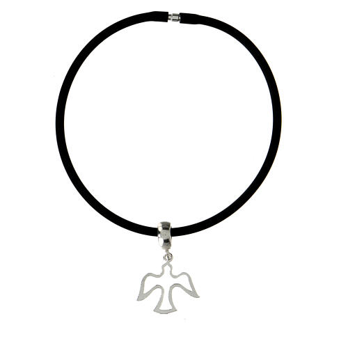 Dove bracelet charm 925 silver loop openwork 3