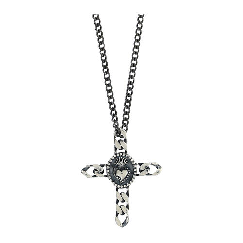 Blooming Strass Double Chain Charm Necklace