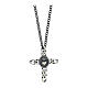 Amen necklace with Sacred-Heart cross, 925 silver s1