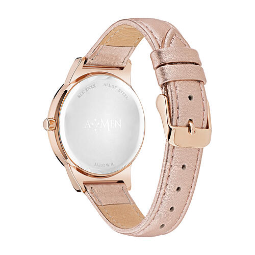 Mirror watch 36 mm rose Amen 3