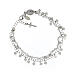 925 silver Miraculous bracelet 2 mm white crystal s1