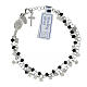 Bracciale cristallo nero 2 mm argento 925 s2