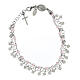 Bracciale argento 925 cristallo rosa 2 mm s1