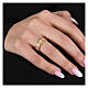 Agios rosary ring silver 925 gold white zircons s2