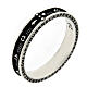 Benedictus rosary ring burnished rhodium 925 silver s3