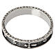 Benedictus rosary ring burnished rhodium 925 silver s3